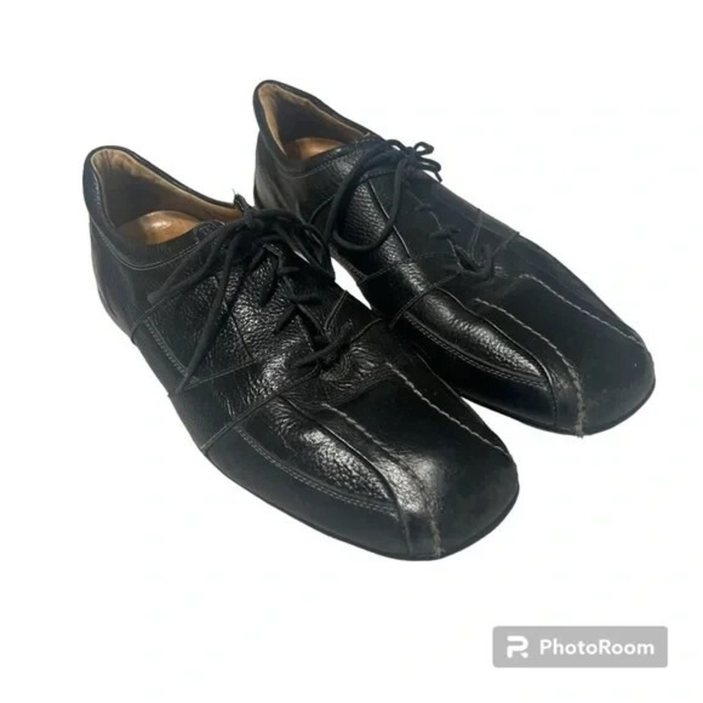 Sandro Moscoloni Black Derby Mens Shoes Size 11 D